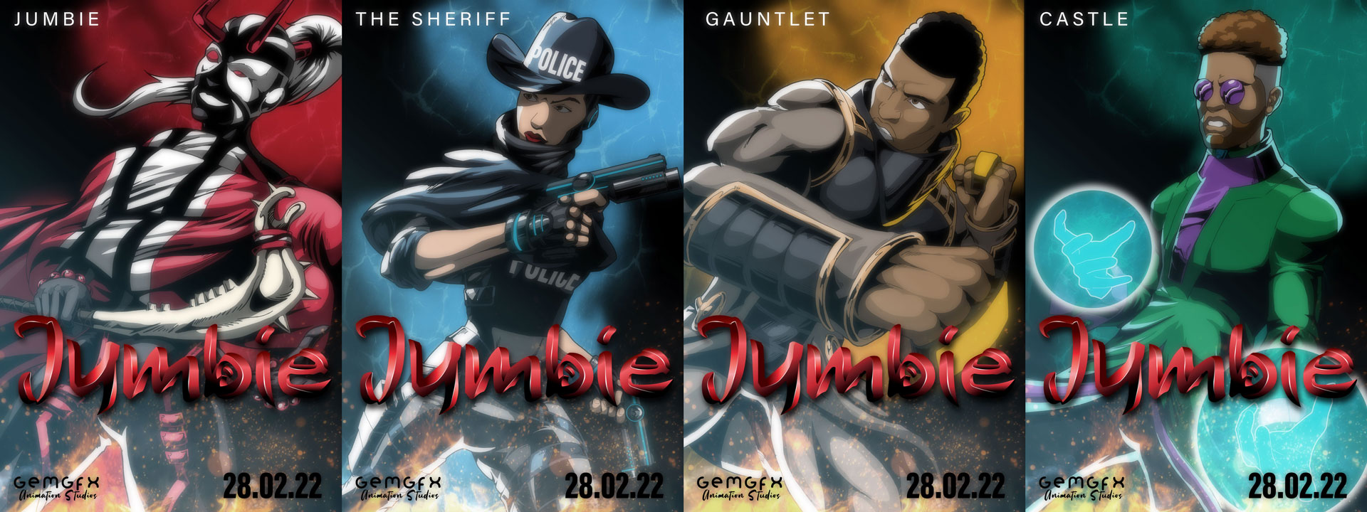Introducing Jumbie Character Posters